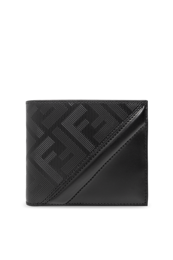 Black Leather wallet Fendi Vitkac Canada